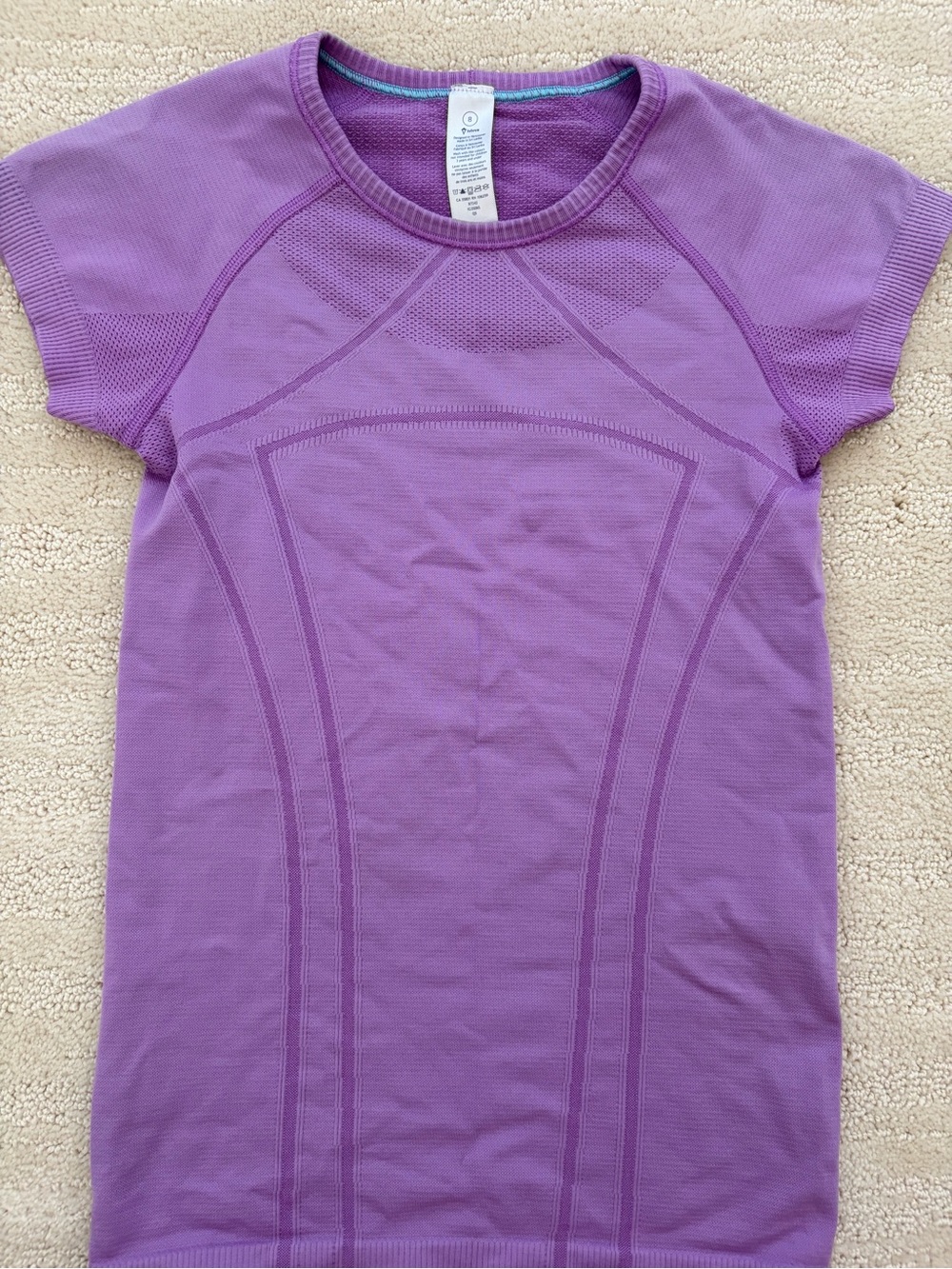 Ivivva Girls' Purple Seam-Detail Active Top